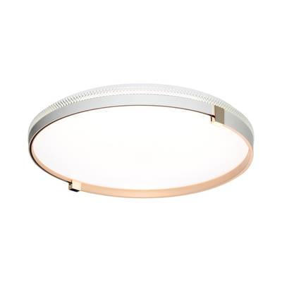 7646/DL PALE SN 138 Светильник пластик/белый/золотой LED 48Вт 4000К D390 IP43 OLIDI WHITE