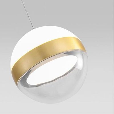 5036/9L L-VISION ODL24 511 ант.бронза/прозрачн/молочный/металл/акрил Подвес LED 9W 4000K 480лм RONI