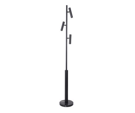 07613-F,19 Торшер Верония черный d22 h152 Led 3*3W (4000K)