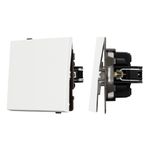 Механизм выключателя одноклавишный перекрёстный SWT-TENDO-MKX1-SFPL-WH (230V, 10A) (Arlight, -)