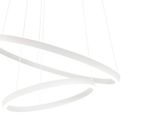 08219,01A(4000K) Люстра диммируемая Тор белый d60+40 h150 Led 60W (4000K) с пультом ДУ