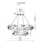 Люстра подвесная Felicity Gold FL1182-20P, LED