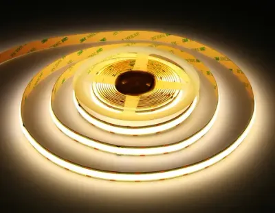 Светодиодная лента GS4802 COB 616Led/19W m/ 24V IP20 4500K/ 5m*12mm*2mm кратность резки 22.5mm (2 конт.)