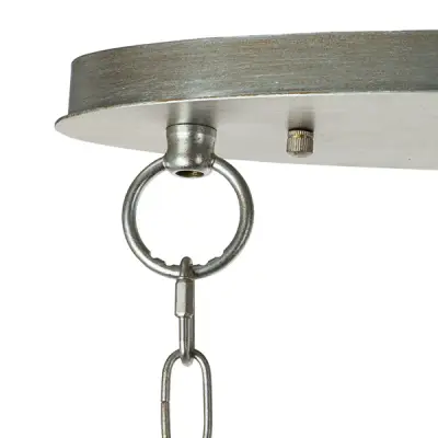 712164 Люстра AGAVE 6х40W E27 СЕРЕБРО С ПАТИНОЙ/ПРОЗРАЧНЫЙ Lightstar