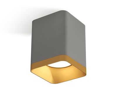 Комплект накладного светильника XS7814004 SGR/SGD серый песок/золото песок MR16 GU5.3 (C7814, N7704)