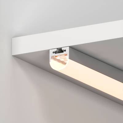 Профиль с экраном SL-LINE-2011M-2500 ANOD+OPAL ROUND (Arlight, Алюминий)