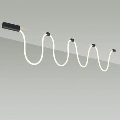 4391/30CL HIGHTECH ODL24 260 черный/металл/канат Настенно-потолочный светильник накладной (3 крепления в комплекте) IP20 LED 30W 1185Лм 4000K CORDA