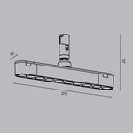 Трековый светильник Points Rot 3000К 10Вт 24° TR203-1-10W3K-S-B. TM Maytoni