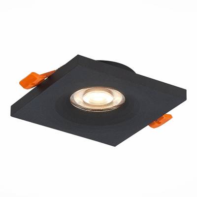 ST205.418.01 Св-к встр. Мат. черный GU10 1*50W  L94xW94xH27 220V Без ламп