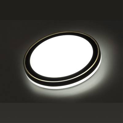 7620/DL PALE SN 046 Светильник пластик/белый/черный/медный LED 48Вт c ДУ 3000-4200-6300К D390 IP43 пульт ДУ AKUNA