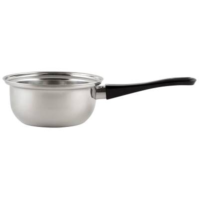 Ковш Buono из нерж стали с бакел ручкой, зерк полировка, объем 0,75 л, диа 14 см, однослойное дно (Минимальная отгрузка 24 шт)