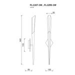 Бра Unico Silver FL1205-1W, LED