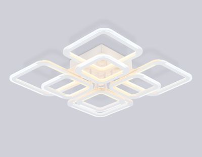 Светильник светодиодный потолочный FA8950/4+4 WH белый 101W 3000-6000K 540*540*120 (ПДУ ИК)