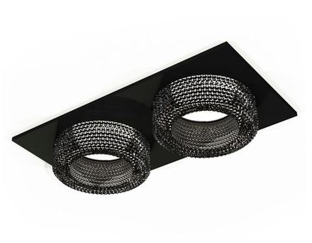 Комплект встраиваемого светильника XC7636021 SBK/BK черный песок/тонированный MR16 GU5.3 (C7636, N7192)