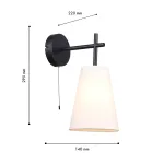 Бра Carino 4621-1W, 1*E14*40W. ТМ F-Promo