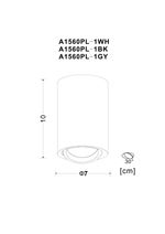 Точечный накладной светильник Arte Lamp SENTRY A1560PL-1WH, 1хGU10