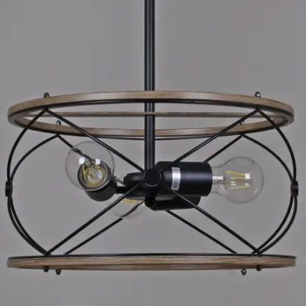 IL1008-3P-05 BK WOOD светильник потолочный ILLUMICO, E27х3