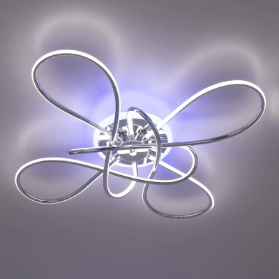 Citilux Джемини CL229B141E LED RGB Люстра с пультом Хром
