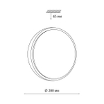 7607/AL PALE SN 170 Светильник пластик/белый/бежевый под дерево LED 18Вт 4000К D280 IP43 LOSTA