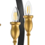 731247 Люстра CERO 4х40W E14 ЧЕРНЫЙ/ЗОЛОТО Lightstar