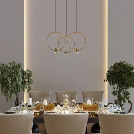 Подвесной светильник 50257/3 LED черный/ латунь, LED