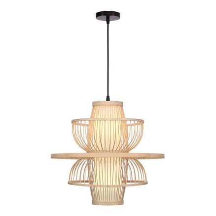 SL6241.513.01 Светильник подвесной ST-Luce Древесный/Белый E27 1*40W