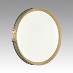 7654/DL COLOR SN 80 Светильник пластик/белый/серый/золотой LED 48Вт 4000К D405 IP43 FAVEMO GREY