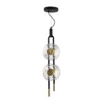 5407/23L MODERN ODL_EX24 135 черный/золотой/металл/стекло Подвес LED 23W 3000K 1940Лм MAGNET