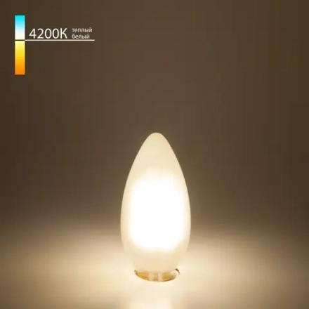 Филаментная светодиодная лампа "Свеча" С35 7W 4200K E14 BLE1410