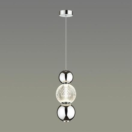 5007/7LA L-VISION ODL23 589 хром/прозрачный/металл/акрил Подвес LED 7W 4000K 300Лм CRYSTAL