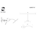 SL595.071.01 Подсветка для картин ST-Luce Матовый Никель/Матовый никель LED 1*5,4W 4000K