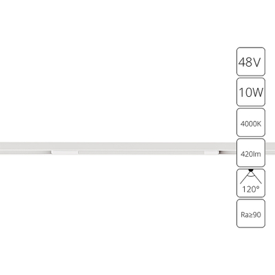 Магнитный трековый светильник Arte Lamp OPTIMA A7263PL-1WH, LED