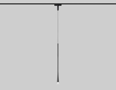 Светильник светодиодный трековый для шинопровода Magnetic Ultra Slim GV1637 BK черны IP20 6W 4200K 48V 38° D36*1500