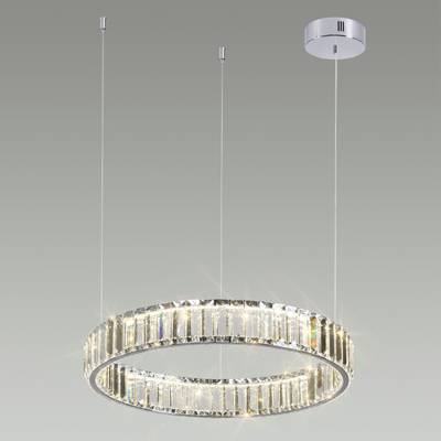 4930/30L L-VISION ODL24 609 хром/прозрачный металл/хрусталь Люстра LED 30W 4000K 3570Лм VEKIA
