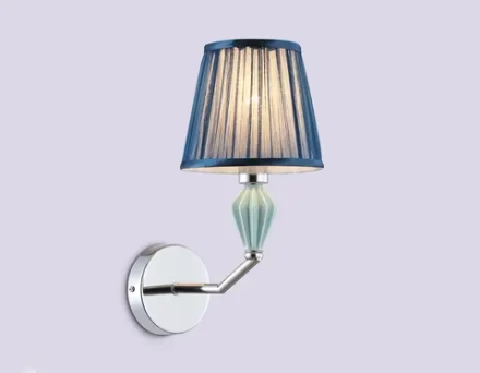Светильник настенный LH75065 CH/DB хром/темно синий E14 max 40W 230*150*300