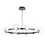 Люстра Crystal Lux BOSQUE SP12 BLACK/TRANSPARENT 0270/312