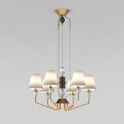 Умная люстра с декором из керамики 101012/6