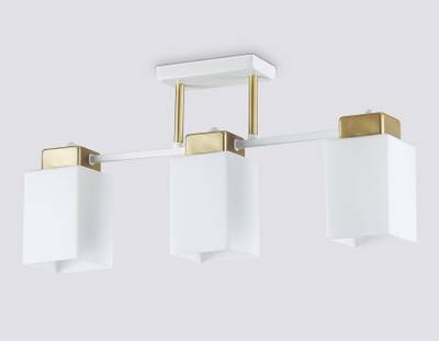 Светильник подвесной TR303045/3 WH/GD белый/золото E27/3 max 60W 540*100*270