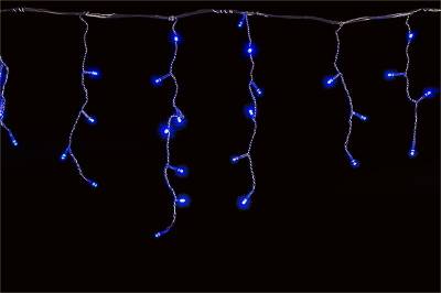 A-056R BL/WT FLASH светодиодная гирлянда "бахрома" 5x0.6м 180LED белый провод влагозащищен.