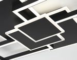 Светильник светодиодный потолочный FA1032/5 BK черный 95W 3000K-6400K 705*500*95 (ПДУ ИК)