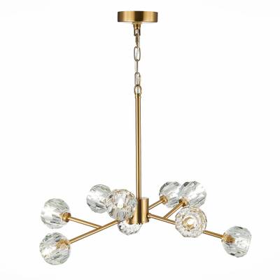 SL1166.303.09 Светильник подвесной ST-Luce Латунь/Прозрачный G9 LED 9*3W