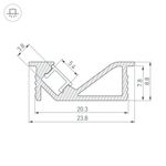 Профиль SL-BEVEL-2000 ANOD (Arlight, Алюминий)