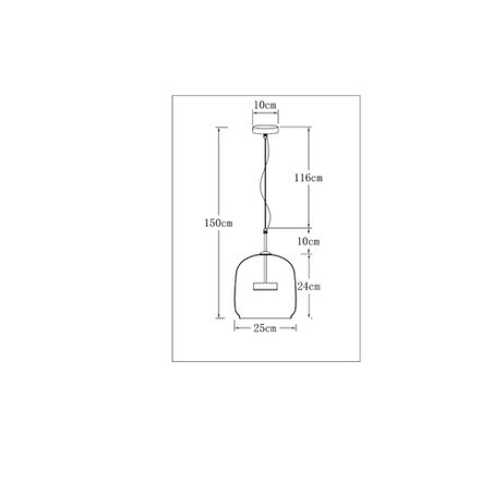 Подвесной светильник Arte Lamp PADOVA A2404SP-23SM, 1хLED