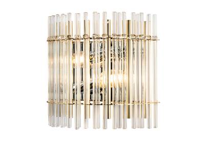 Бра Crystal Lux AURELIO AP2 GOLD+CHROME/TRANSPARENT 0210/402