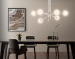 Подвесной светильник TR2521/6 WH/BS белый/латунь G9/6 max 10W D970*750