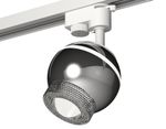Комплект трекового светильника XT1104001 PSL/CL серебро полированное/прозрачный GU5.3 LED 3W 4200K (A2520, C1104, N7191)