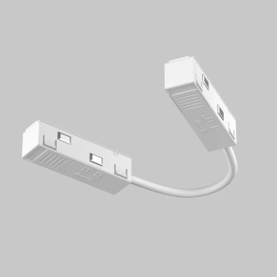 Коннектор питания угловой гибкий 15см Exility белый, TRA034CPC-42W-15-1. TM Maytoni