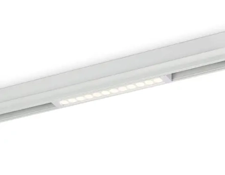 Светильник светодиодный трековый для шинопровода Magnetic GL1715 WH белый IP20 12W 4200K 220V 24° 232*25*42 (Без ПДУ)