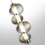 5096/17L L-VISION ODL25 361 хром/дымчатый градиент/металл/стекло Подвес LED 17W 4000K 2686Лм BRUCO