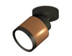 Комплект накладного поворотного светильника XM8117001 SCF/SBK/PBK кофе песок/черный песок/черный полированный GX53 (A2229, A2106, C8117, N8113)